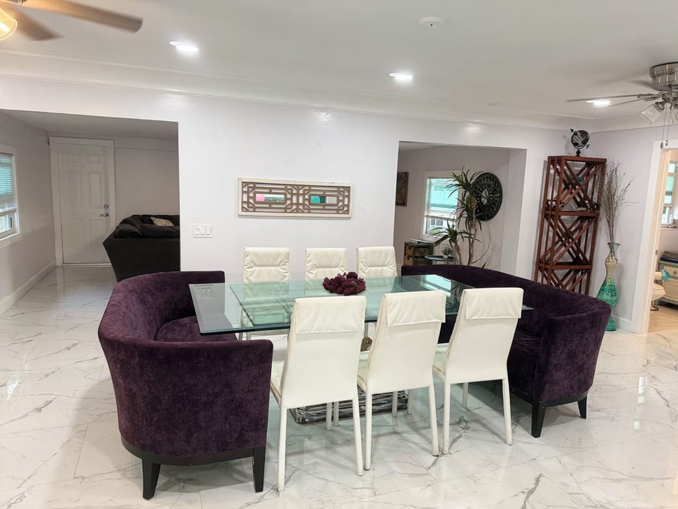 Dining room seats 12