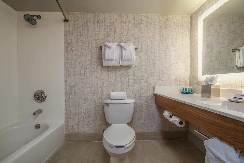 Hair dryer, towels