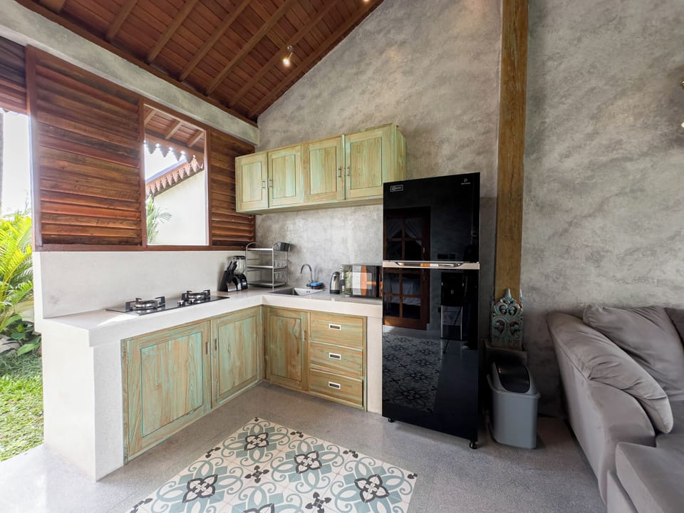 Villa, 2 Bedrooms, Pool View | Private kitchen | Stovetop, cookware/dishes/utensils