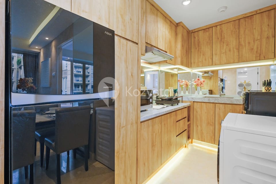 Apartment, 2 Bedrooms, City View | Private kitchen | Full-size fridge, microwave, stovetop, rice cooker
