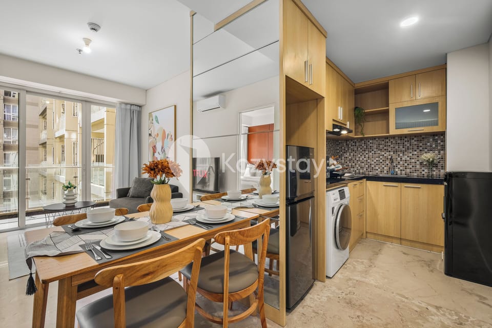 Apartment, 2 Bedrooms, City View | Private kitchen | Full-size fridge, microwave, stovetop, rice cooker