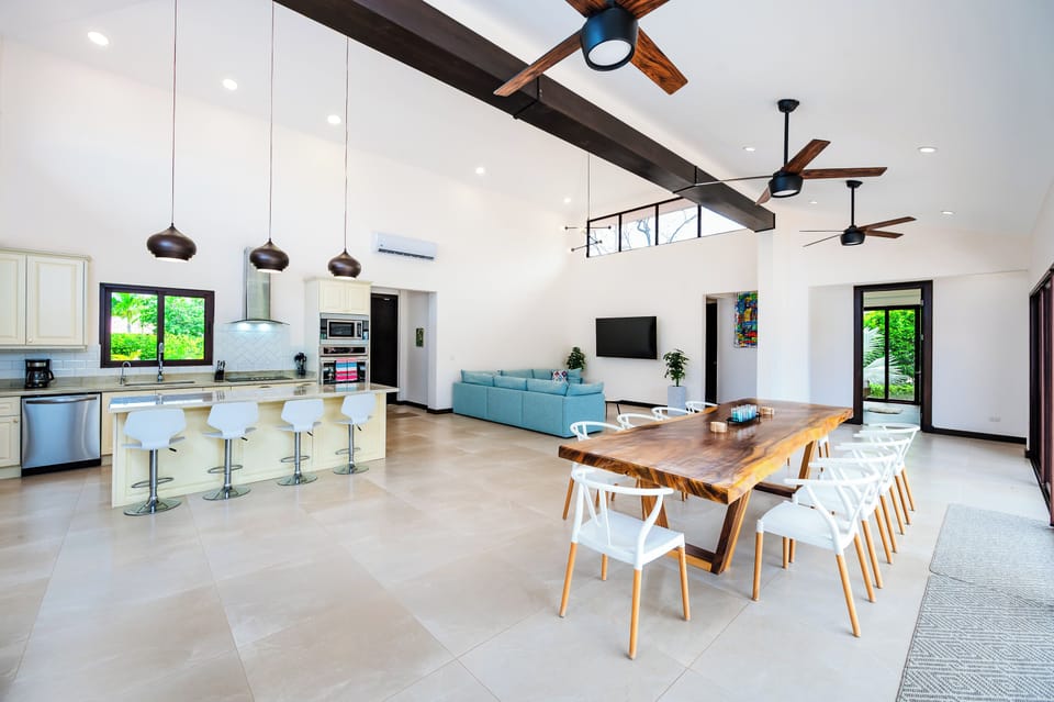 Dining area - The open-concept design of the living room, kitchen, and dining area is crafted for shared joy.