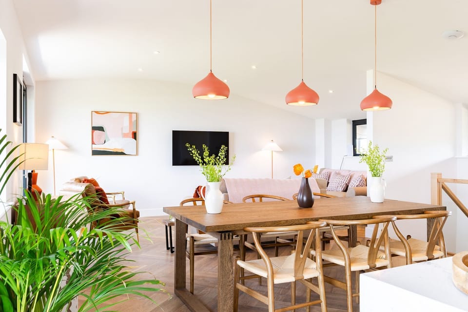 Living room  The Lighthouse, The Lookout, self catering with Beach Retreats.