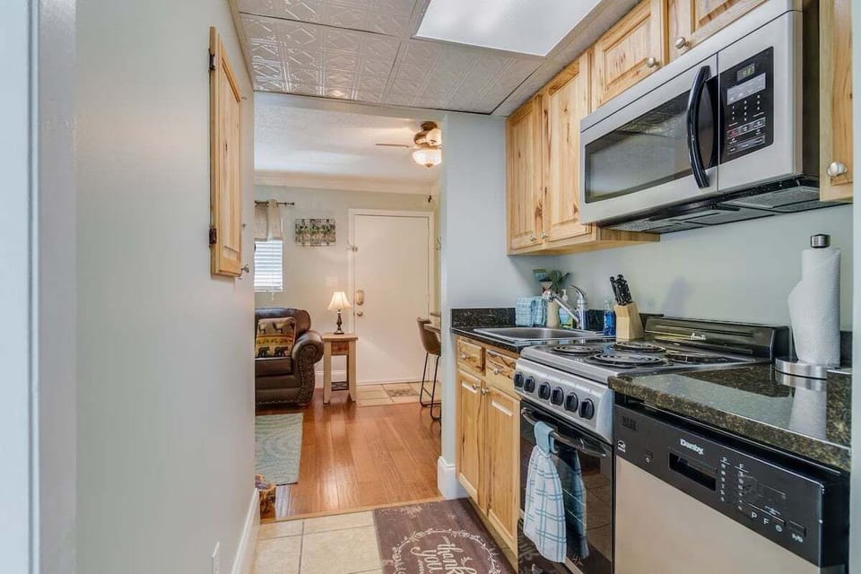 Full kitchen with all the cooking essentials