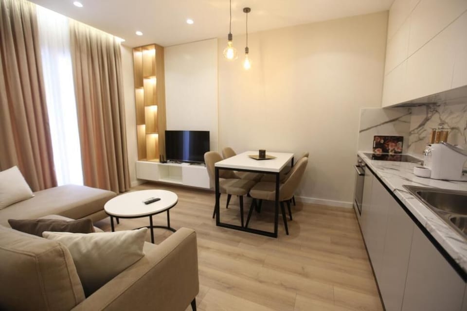 50-inch flat-screen TV with satellite channels