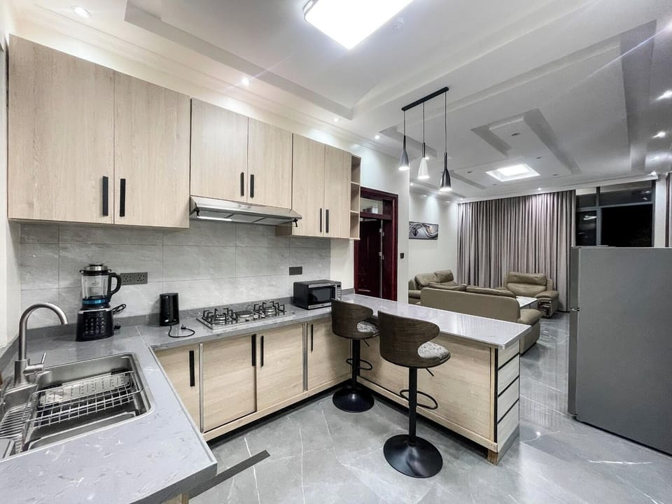 Classic Apartment, 2 Bedrooms, Balcony, Hill View | Shared kitchen | Full-size fridge, microwave, oven, dishwasher