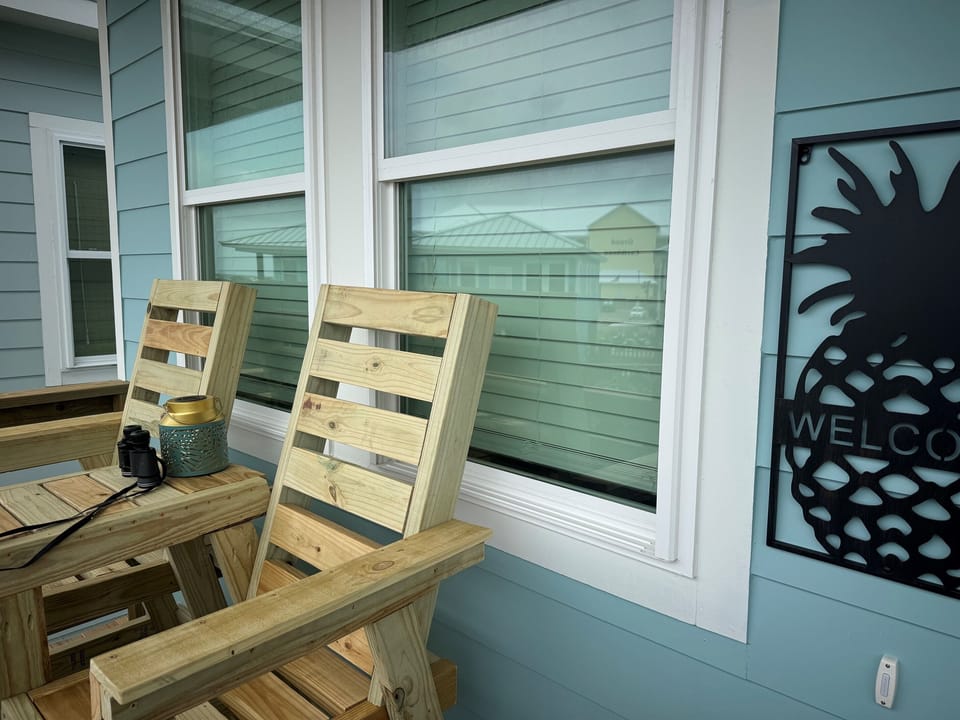 Enjoy the views from the front patio