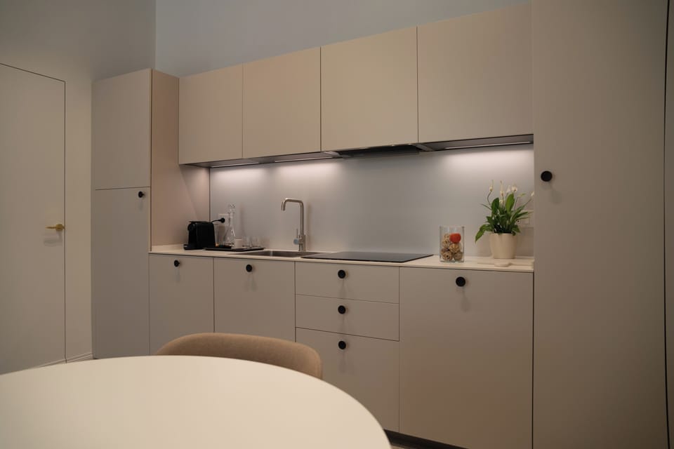 Family Room, Balcony | Private kitchen | Espresso maker, electric kettle