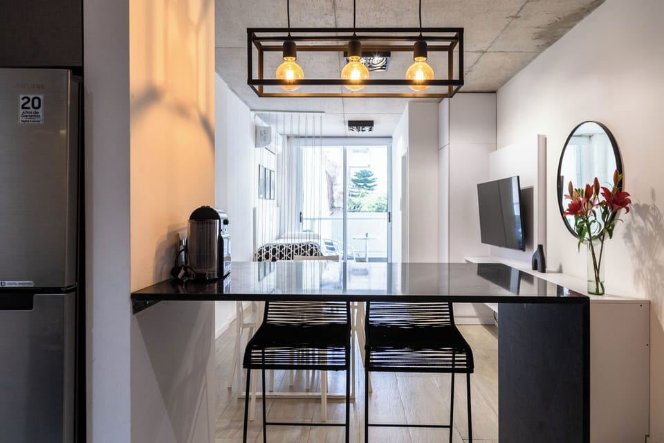 Apartment, 1 Bedroom, Balcony, City View | Private kitchen | Full-size fridge, microwave, oven, stovetop
