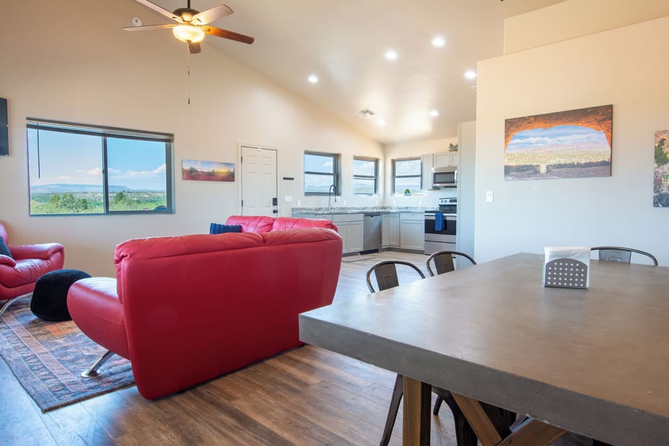 Dining and living area