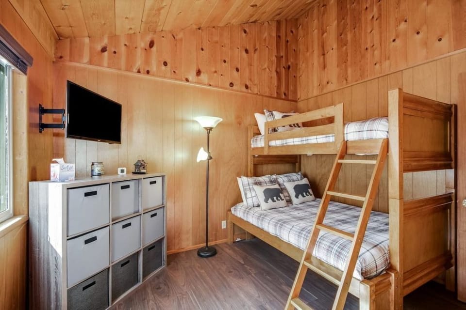 Bedroom Two with Twin/Full Bunk and TV