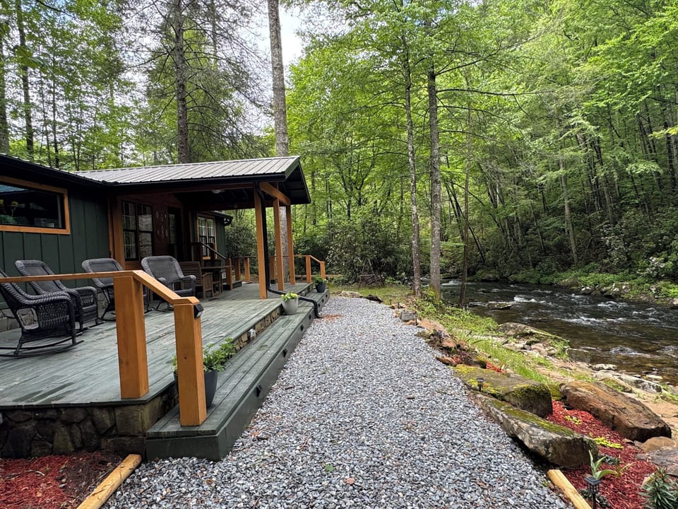 Snowbird Creek steps away from your backdoor.