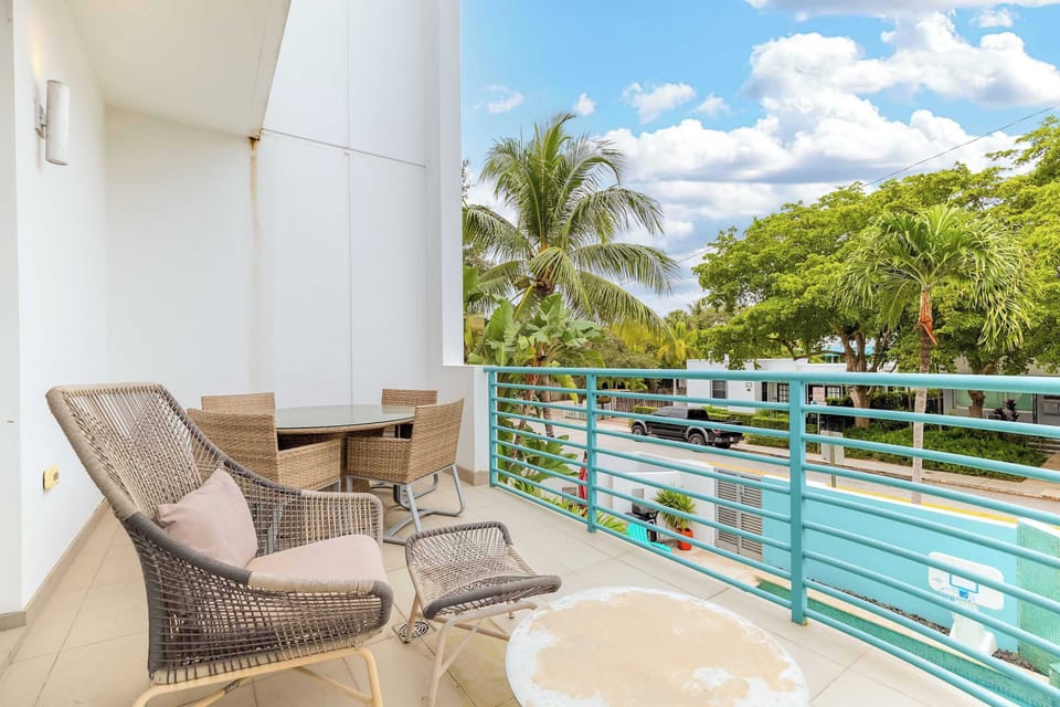 Our lovely balcony off the 2nd floor living room!