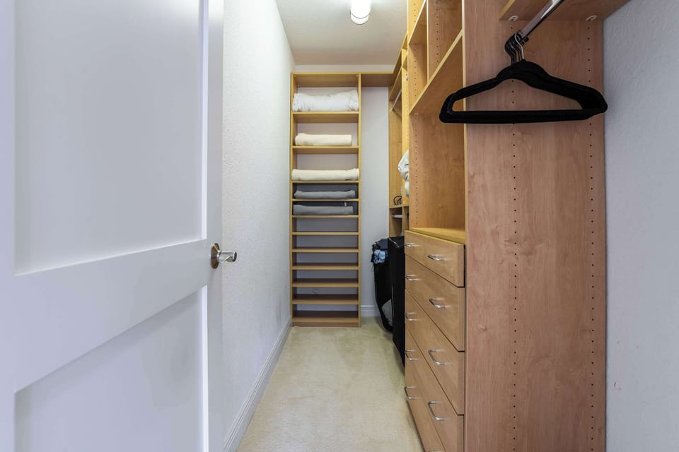 The closet to one of our 1st floor bedrooms.