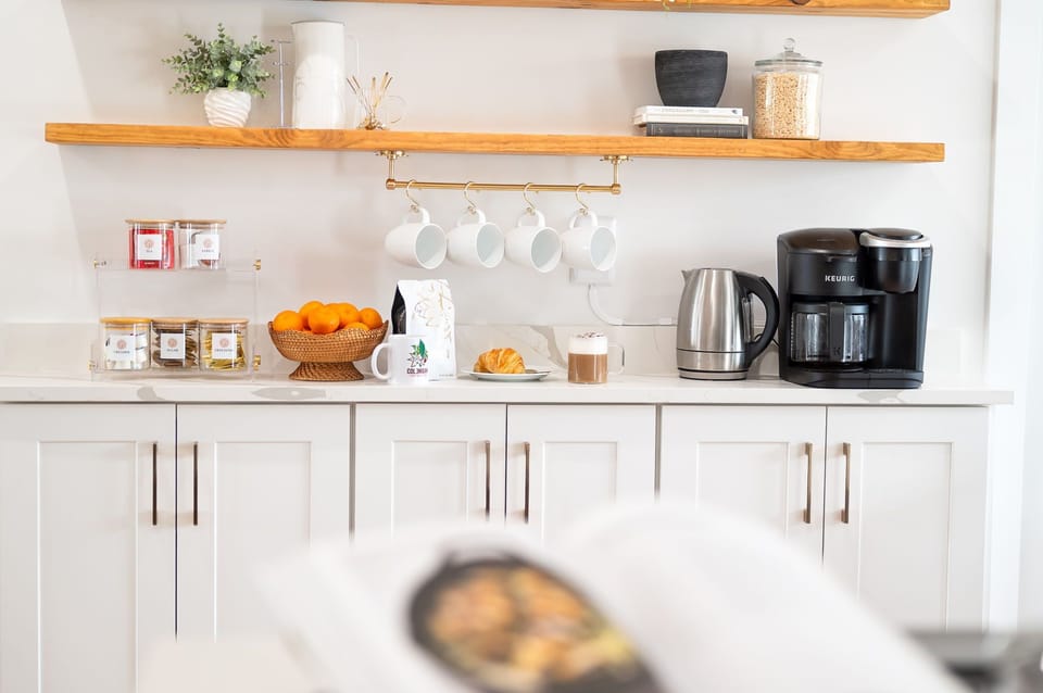 A cozy coffee setup with everything you need.