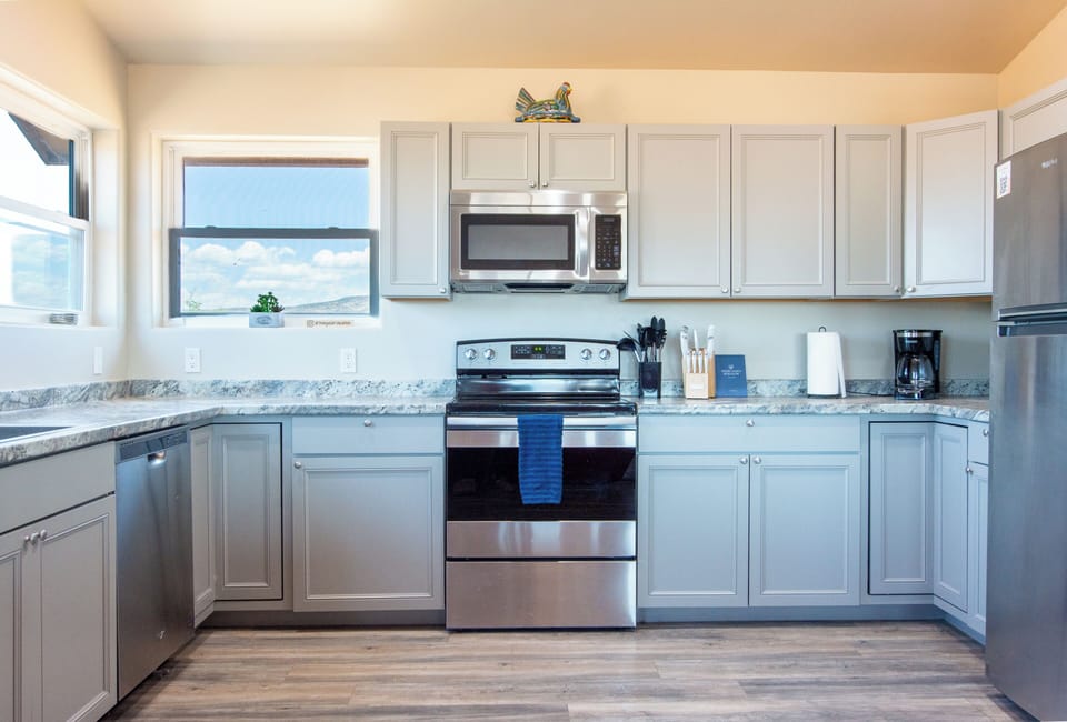 Fully stocked kitchen