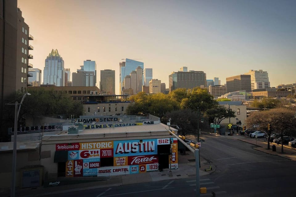 Experience the vibrant heart of Austin! Downtown, just 6.2 miles away, pulses with live music on 6th Street, diverse dining, and exciting nightlife. Explore iconic landmarks and soak in the city's energy, all within a short drive.