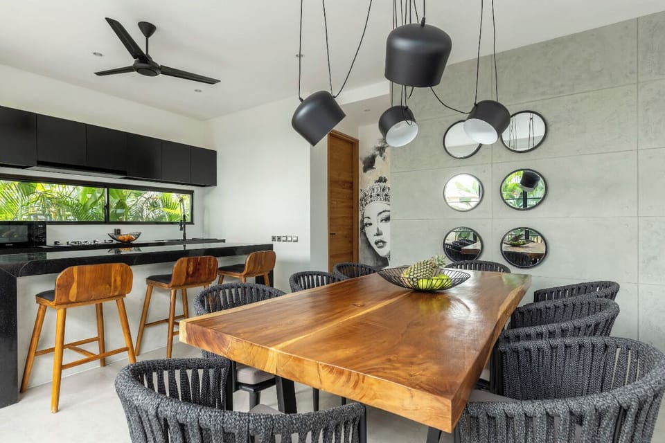 Luxury Villa, 3 Bedrooms, Private Pool | Private kitchen | Highchair