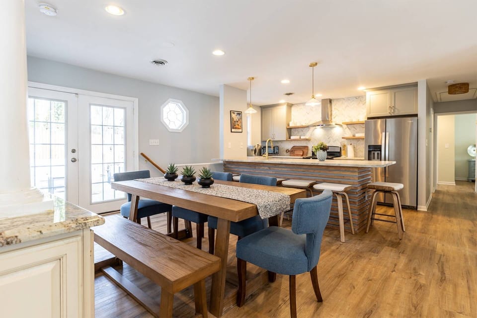 Multiple dining spaces make the home ideal for getting the whole extended family together or a special holiday.