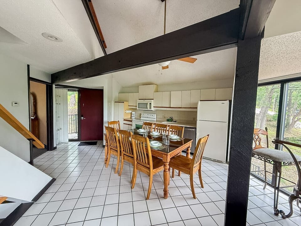 Whip up delicious meals in our fully equipped kitchen, then gather around the large dining table for fun family meals and conversation.