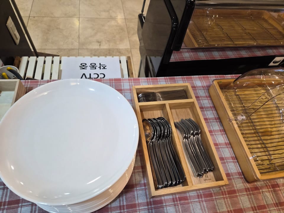 Daily self-serve breakfast for a fee