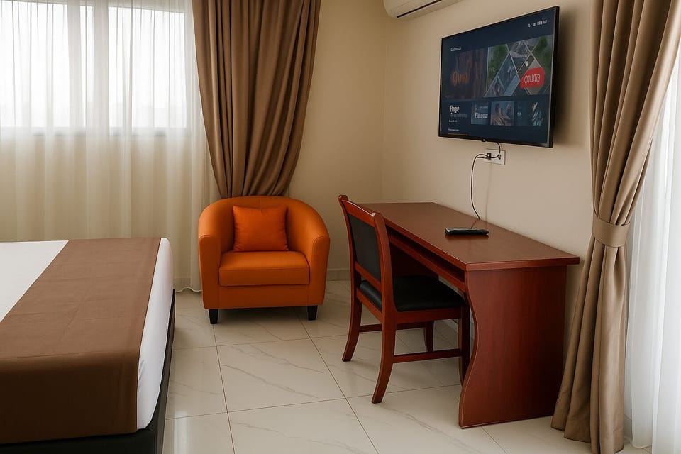 Double Room, Balcony, City View | In-room safe, desk, laptop workspace, WiFi (free)