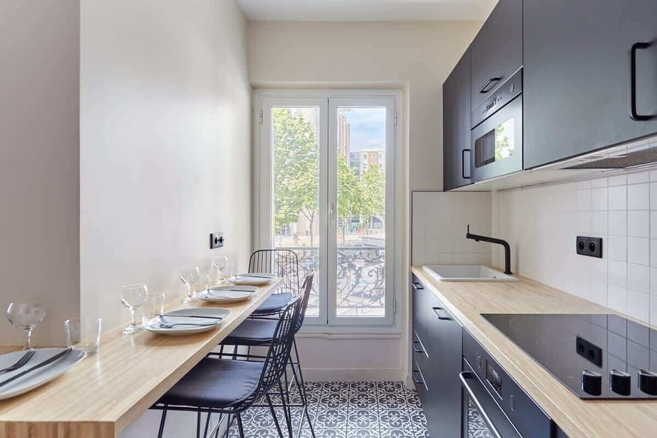 Cuisine séparée entièrement équipée