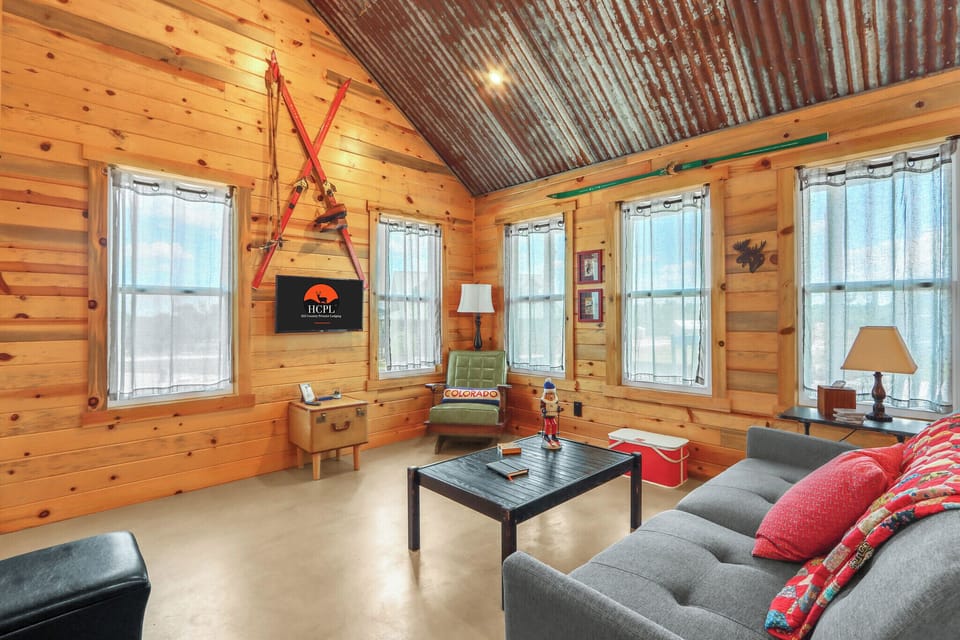 Looking at the living room from the kitchenette.