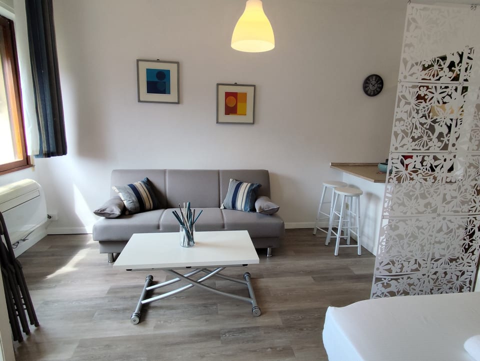 Studio, 1 Double Bed, Mountain View | Living area | 43-inch Smart TV with digital channels
