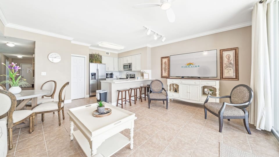 Living Area and Kitchen