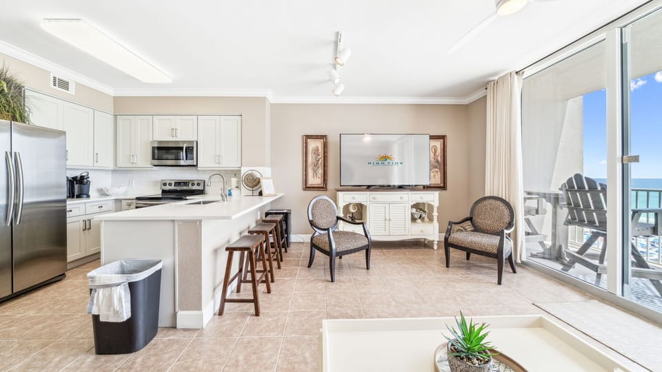 Living Area and Bar Seating