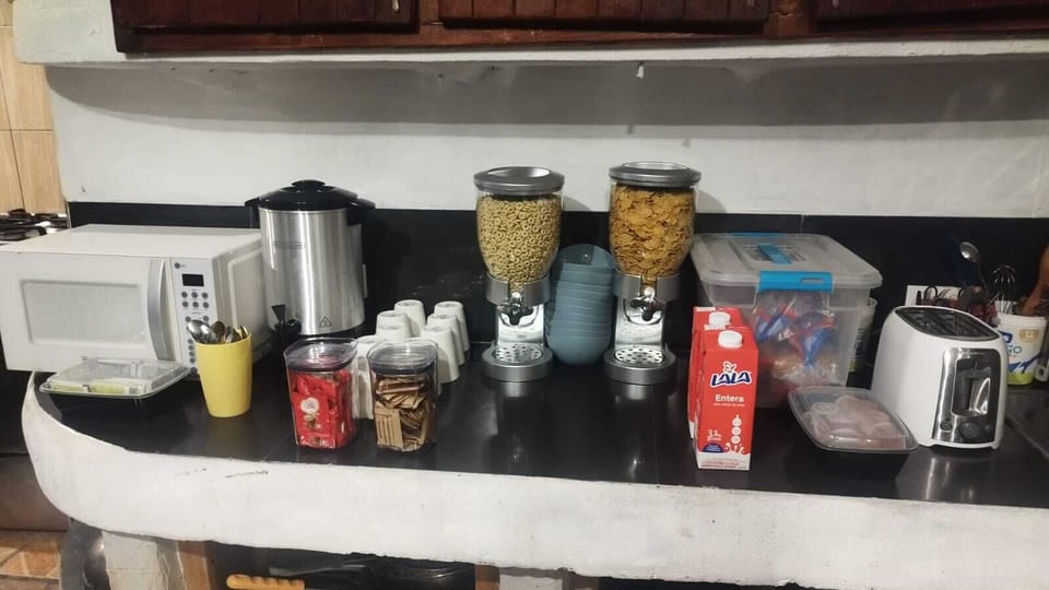 Free daily self-serve breakfast