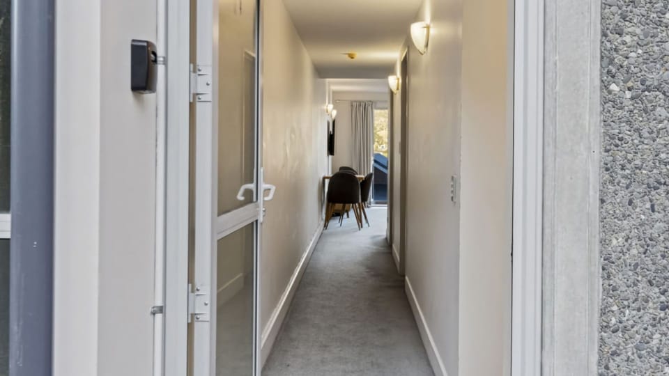 Back entrance with emergency key box