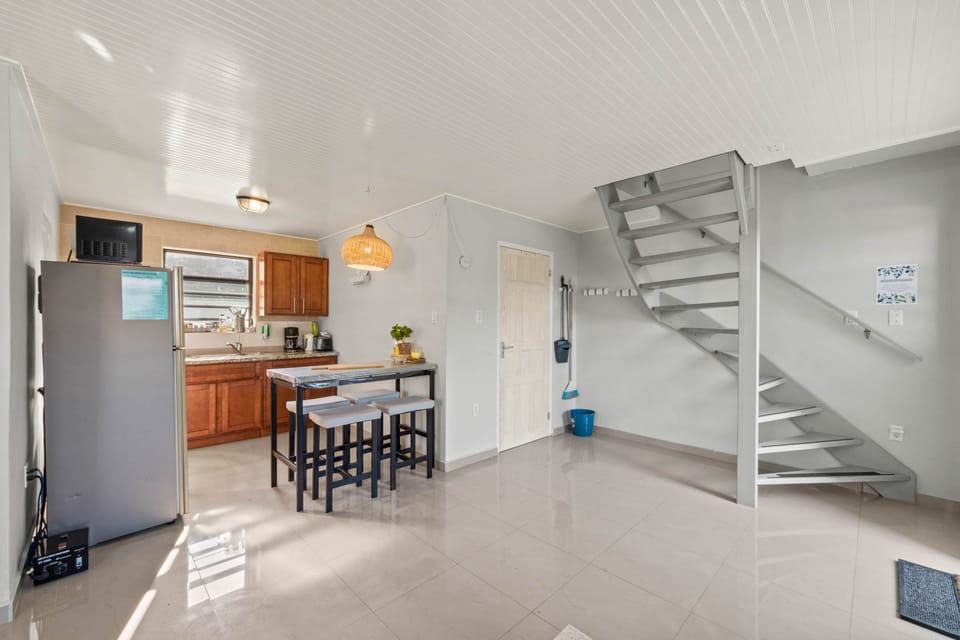 Kitchen and stairs