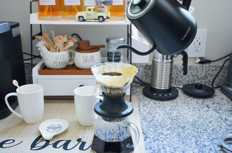 Try your hand at a pour over, extract all the flavors and richness of the coffee
