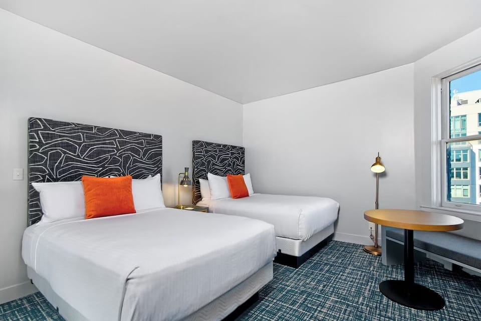 Sprawl out with extra space and thoughtful bedside touches.