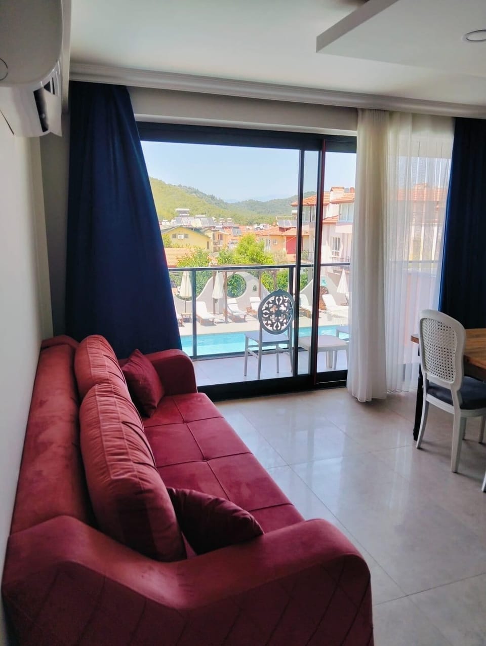 Deluxe Apartment, Balcony, Pool View | View from room