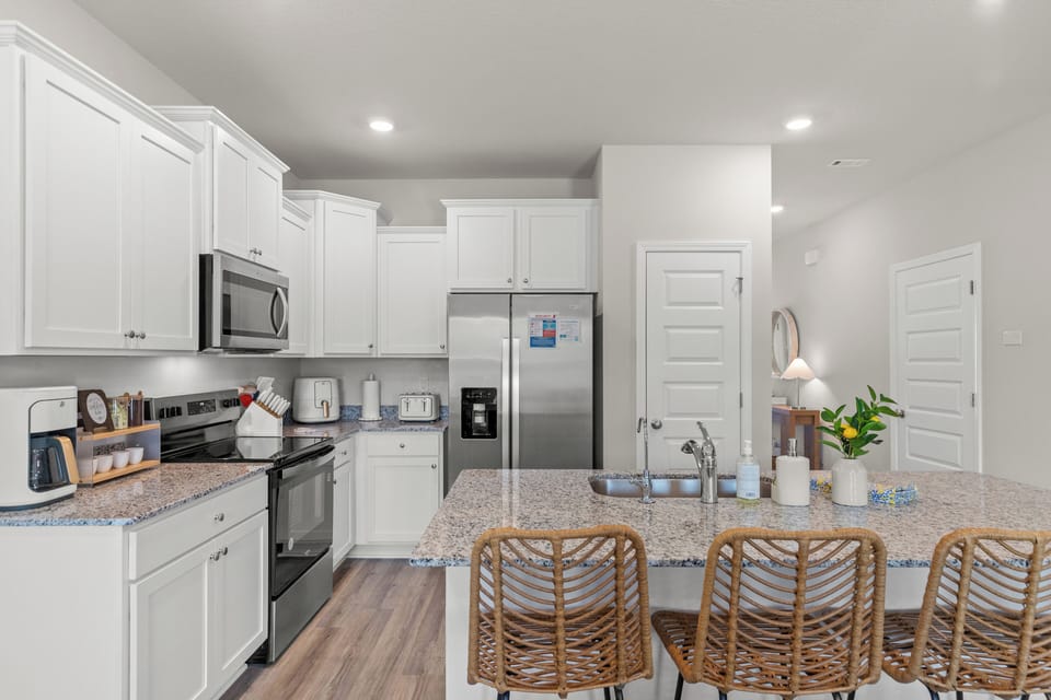 Whip up meals with ease in the fully equipped kitchen