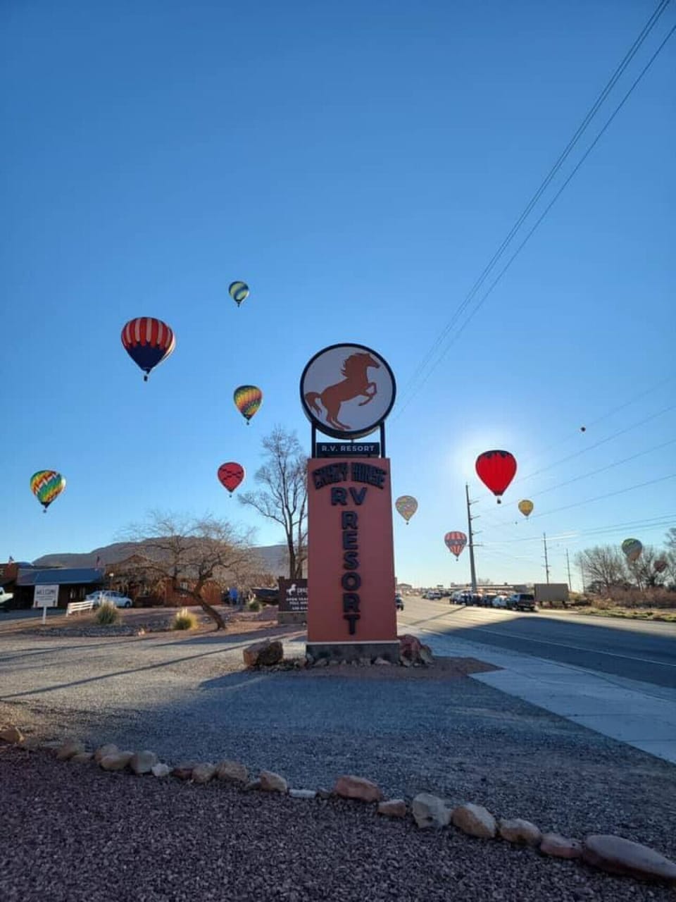 Crazy Horse RV Resort Entrance Sign