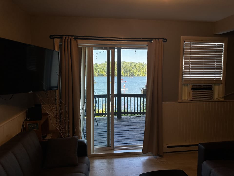 The view from the living room