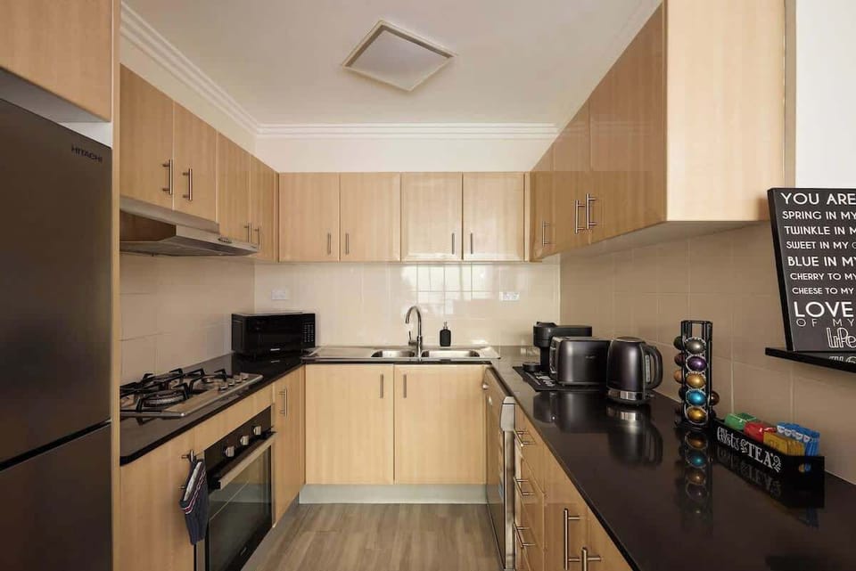 Cook up a storm in the fully equipped kitchen, complete with modern appliances and complimentary coffee and tea to start your day right.