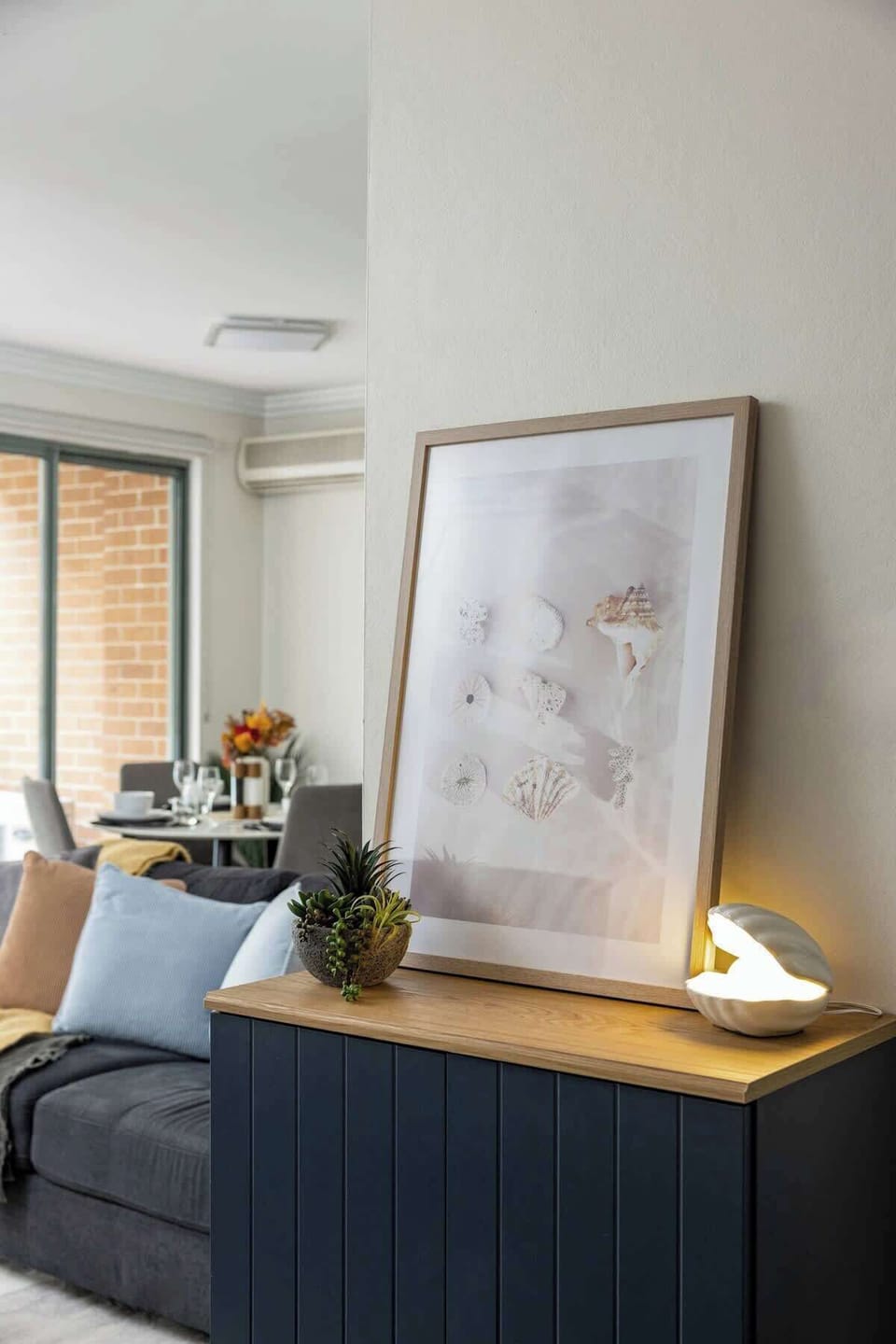 Step into a serene space with our beach-themed welcome desk, adorned with calming coastal artwork and gentle lighting — the perfect introduction to your relaxing stay.
