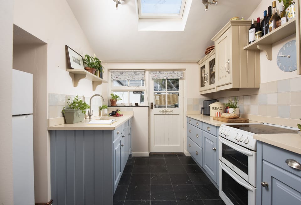 Aloe Cottage, Rock. Ground floor: The charming and superbly equipped kitchen