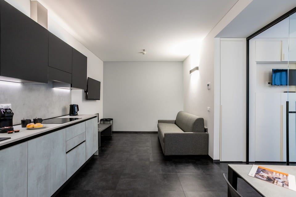 Kitchen, Living Room