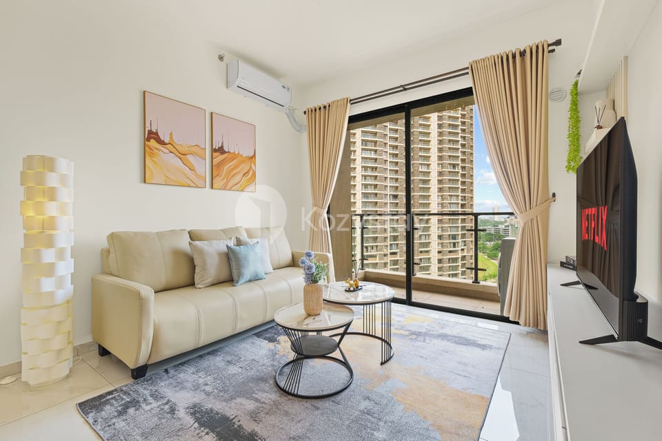Apartment, 3 Bedrooms, City View | Living area | Flat-screen TV