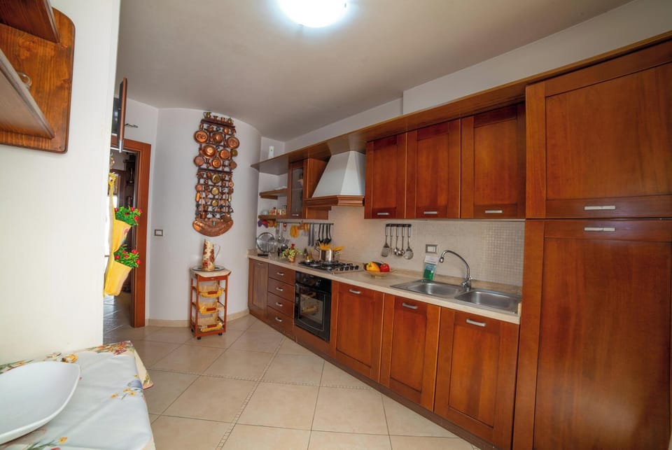 Family Villa, 2 Bedrooms, Terrace (Fortino House From 300 Meters To Sea) | Private kitchen | Dishwasher
