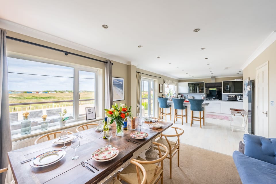 First floor: Dining room provides sea views from the first floor