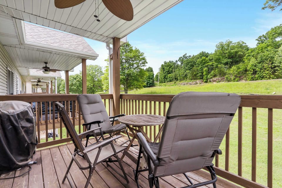 Enjoy the fresh air on the balcony