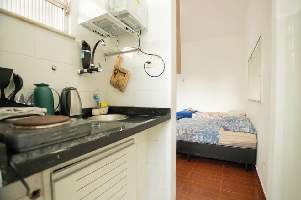 Apartment | Private kitchen | Fridge, microwave, stovetop, electric kettle