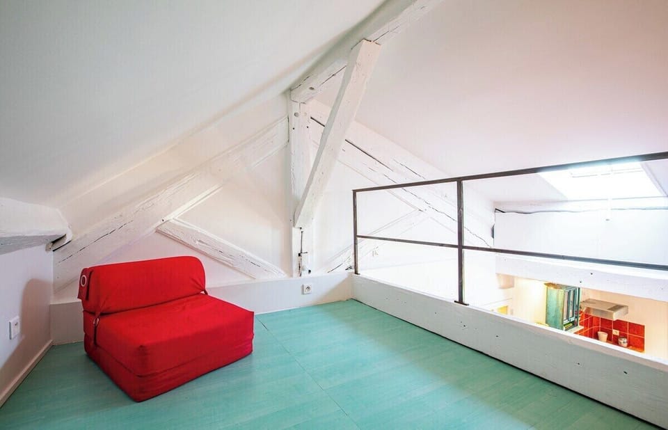 Sofa on the mezzanine